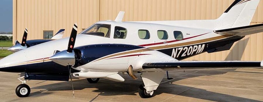 Private plane with new paint and N number